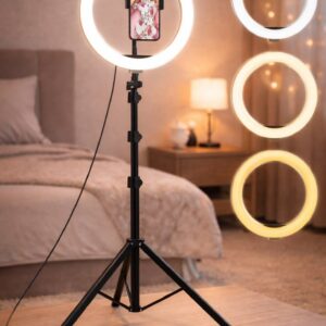 12" Ring Light with Tripod Stand + Phone Holder